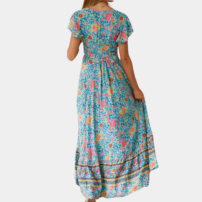 Elegantes Damen-Maxikleid mit verführerischem Schlitz
