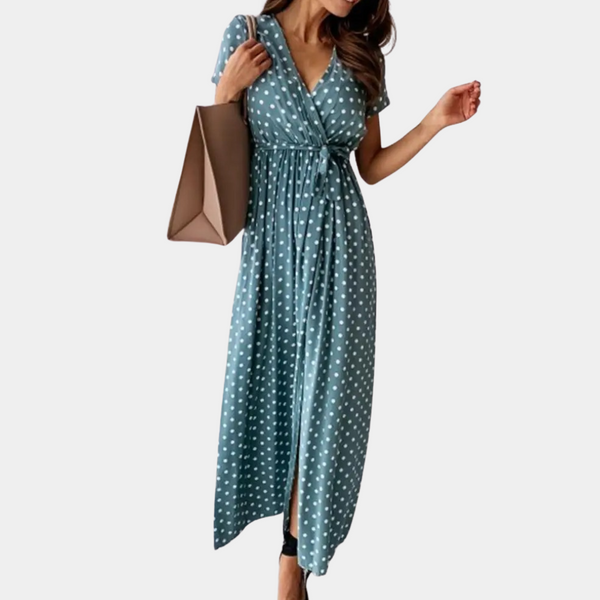 Elegantes Damen-Maxikleid mit V-Ausschnitt für jeden Anlass