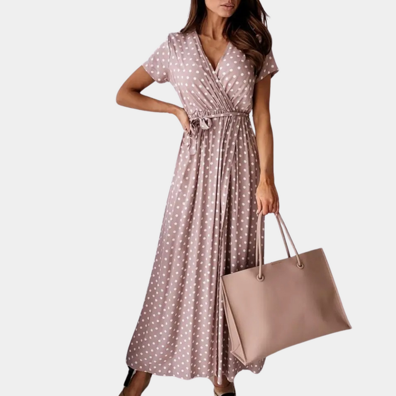 Elegantes Damen-Maxikleid mit V-Ausschnitt für jeden Anlass