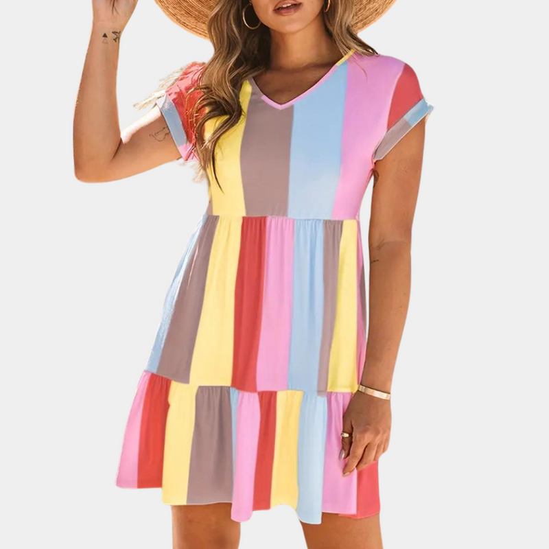 Leichtes und buntes Damenkleid