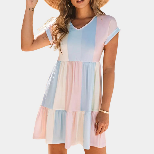 Leichtes und buntes Damenkleid