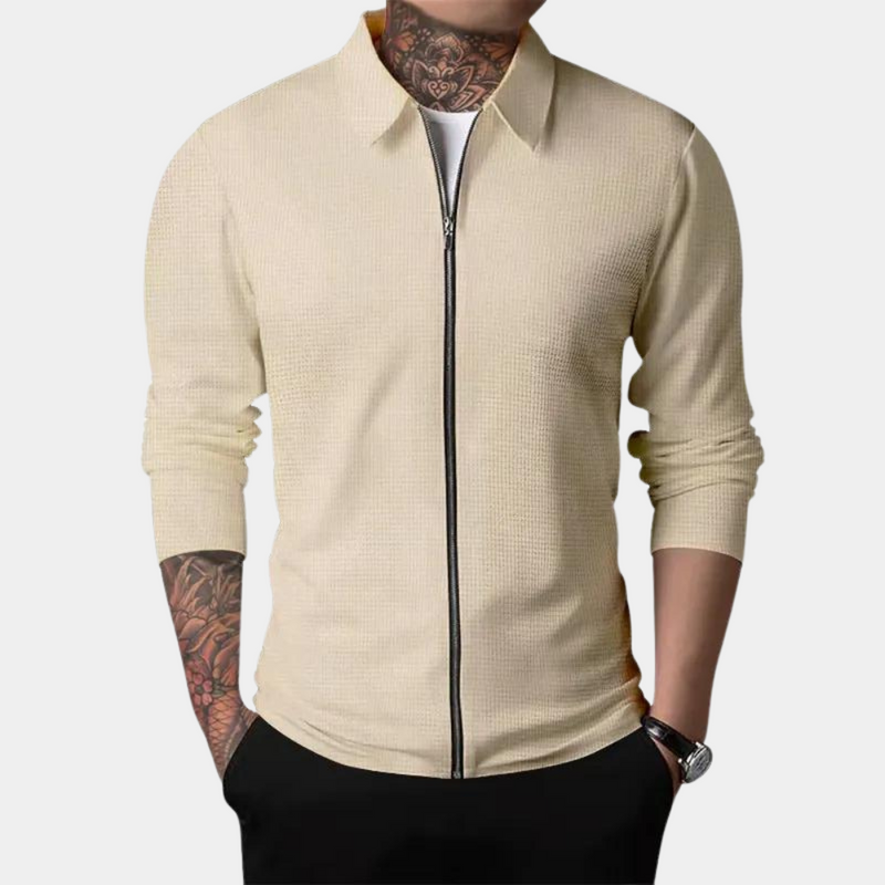 Bequemer Pullover mit Reißverschluss