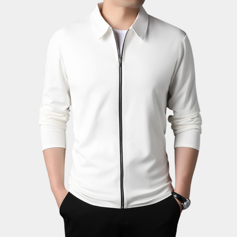 Bequemer Pullover mit Reißverschluss