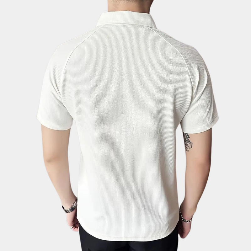 Herrenpoloshirt mit Reißverschluss