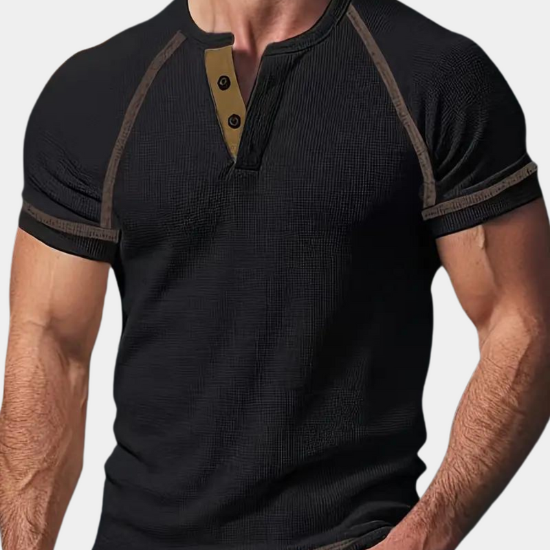 Atmungsaktives Herren-T-Shirt mit kurzen Ärmeln