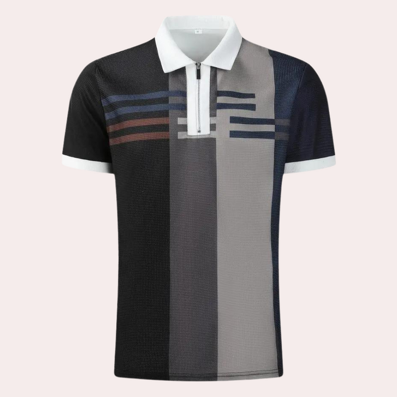 Herrenpolo mit Reißverschluss