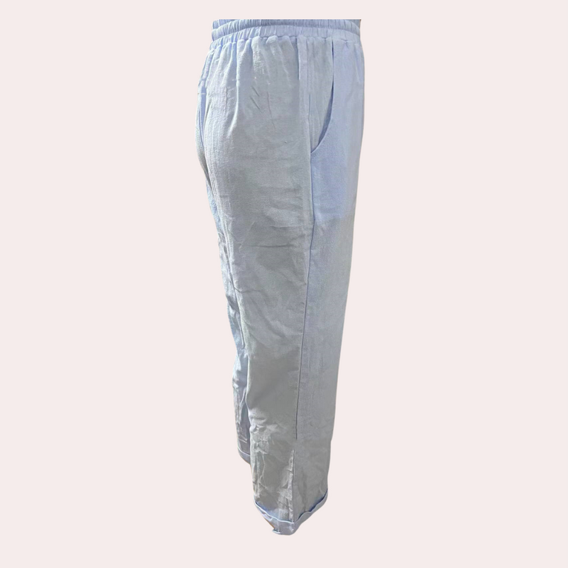 Bequeme Damenhose aus hochwertigem Baumwoll-Leinen