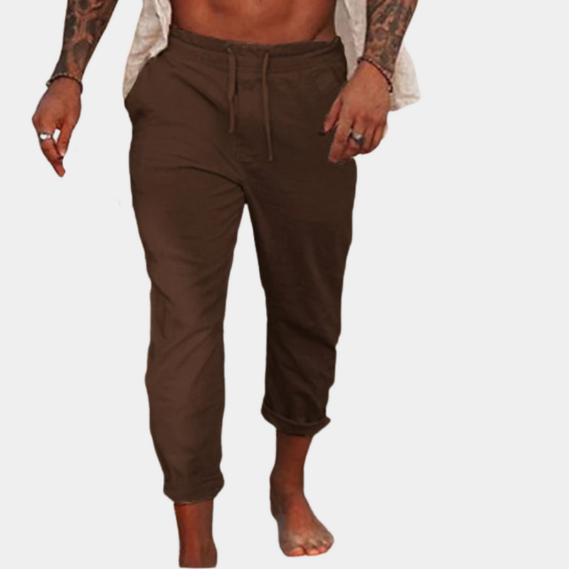 Christos - Luftige Herrenhose mit flexibler Taille