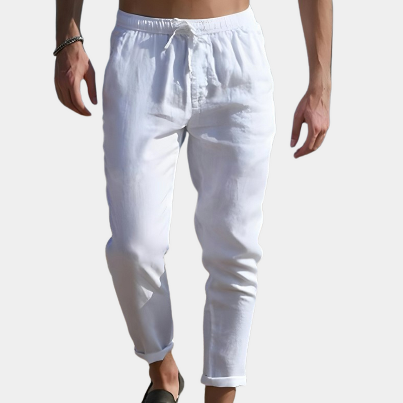 Christos - Luftige Herrenhose mit flexibler Taille