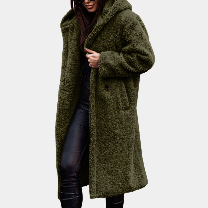 Elegante warme Damenstrickjacke
