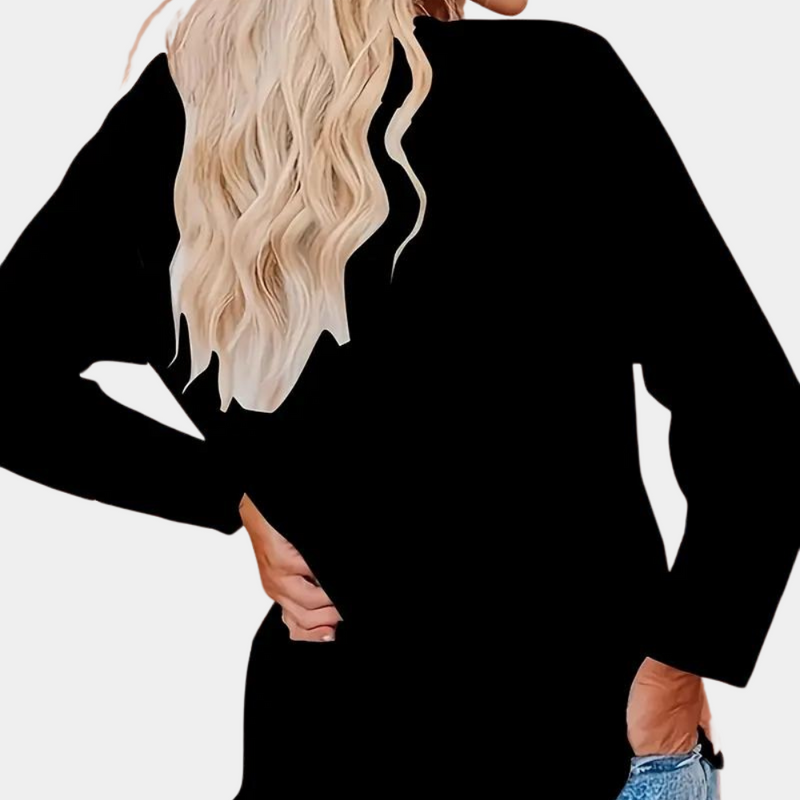 Bluse mit Katzenmuster für Frauen