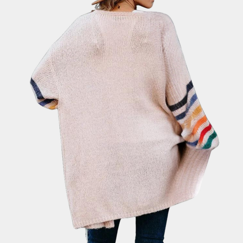 Bunte und bequeme Strickjacke für Damen