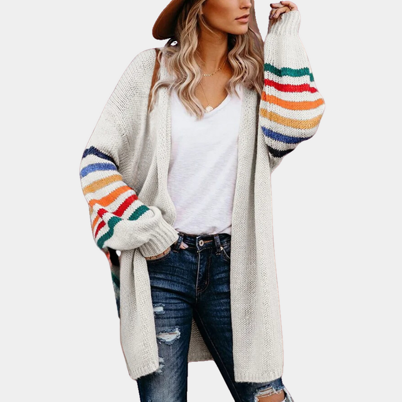 Bunte und bequeme Strickjacke für Damen