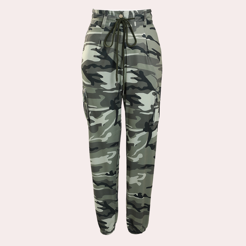 Elegante Camouflage Damen Cargohose für jeden Anlass