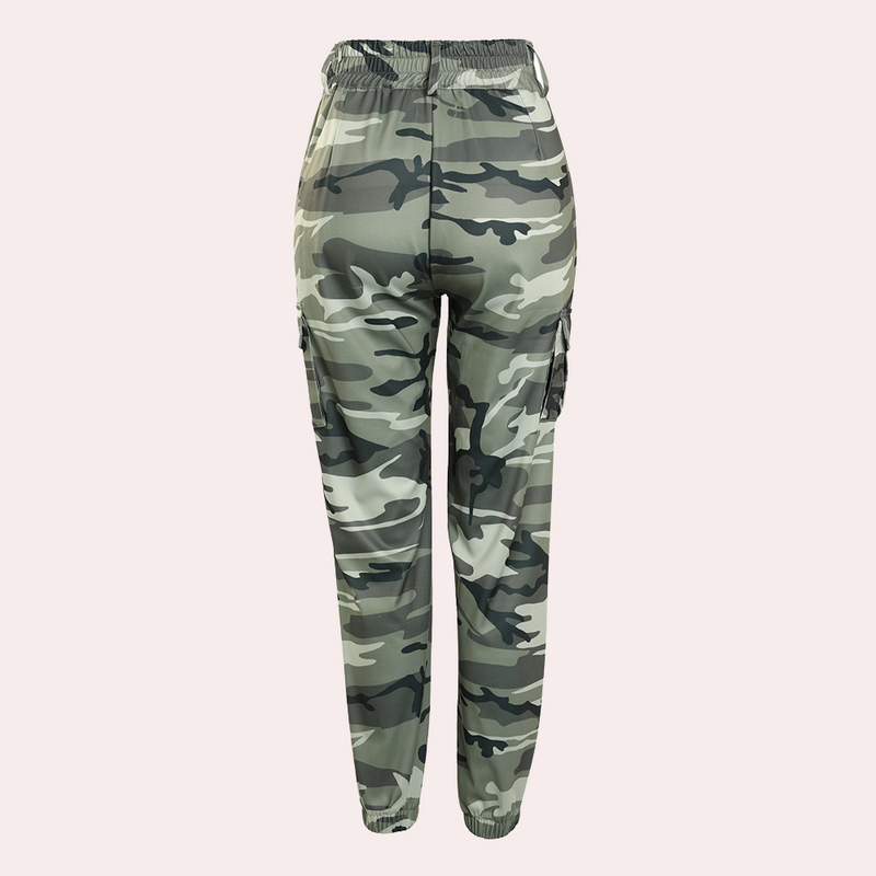 Elegante Camouflage Damen Cargohose für jeden Anlass