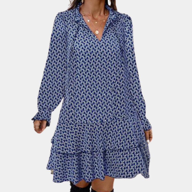 Elegantes Damenkleid mit langen Ärmeln für jeden Anlass