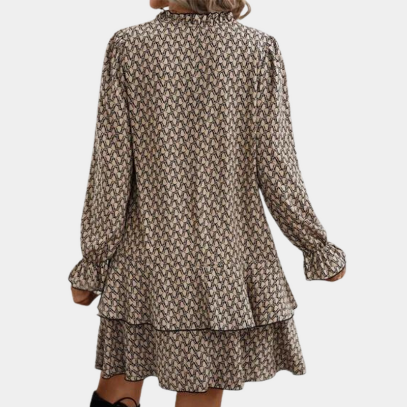 Elegantes Damenkleid mit langen Ärmeln für jeden Anlass