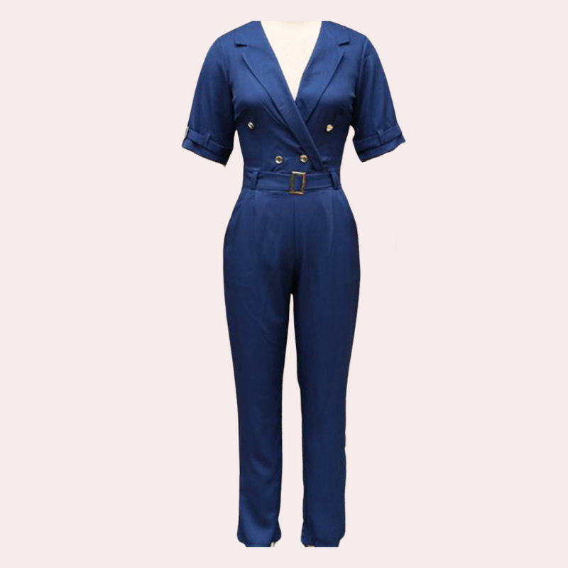 Eleganter Damen-Jumpsuit mit V-Ausschnitt