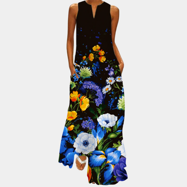 Buntes, elegantes Kleid für unvergessliche Anlässe