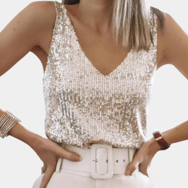 Elegantes Glitzer-Top für Frauen