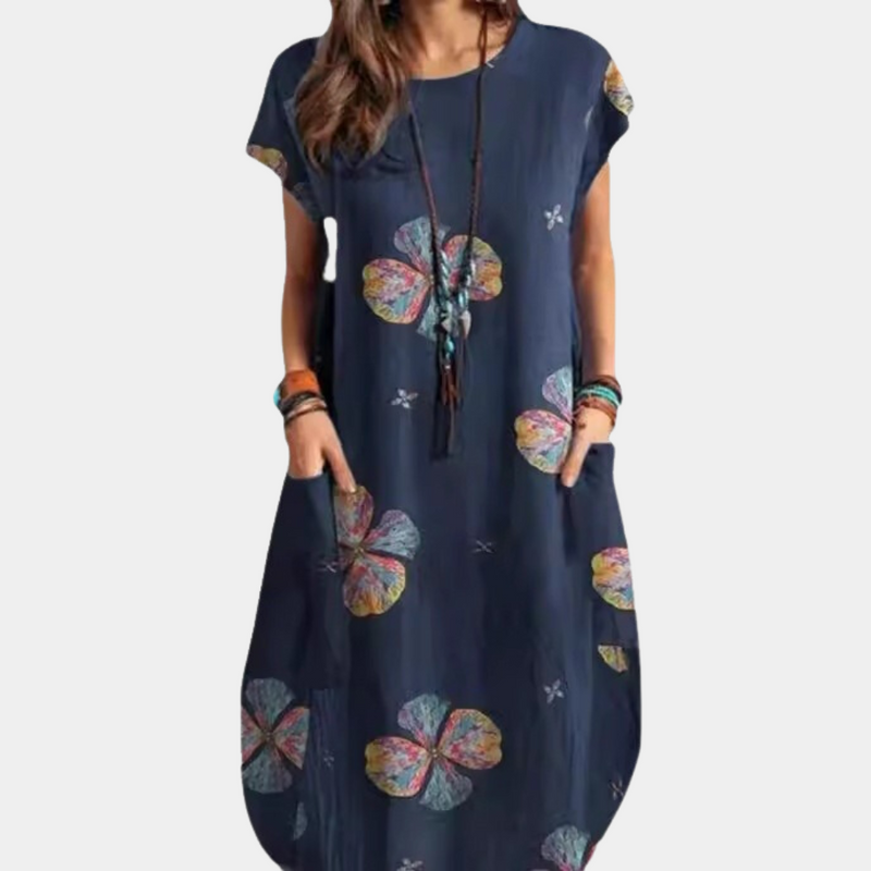 Elegantes Midi-Kleid für stilvolle Frühlingslooks