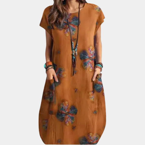 Elegantes Midi-Kleid für stilvolle Frühlingslooks