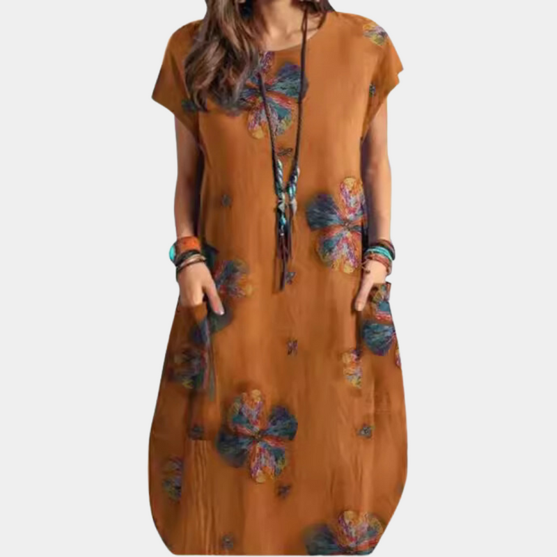 Elegantes Midi-Kleid für stilvolle Frühlingslooks