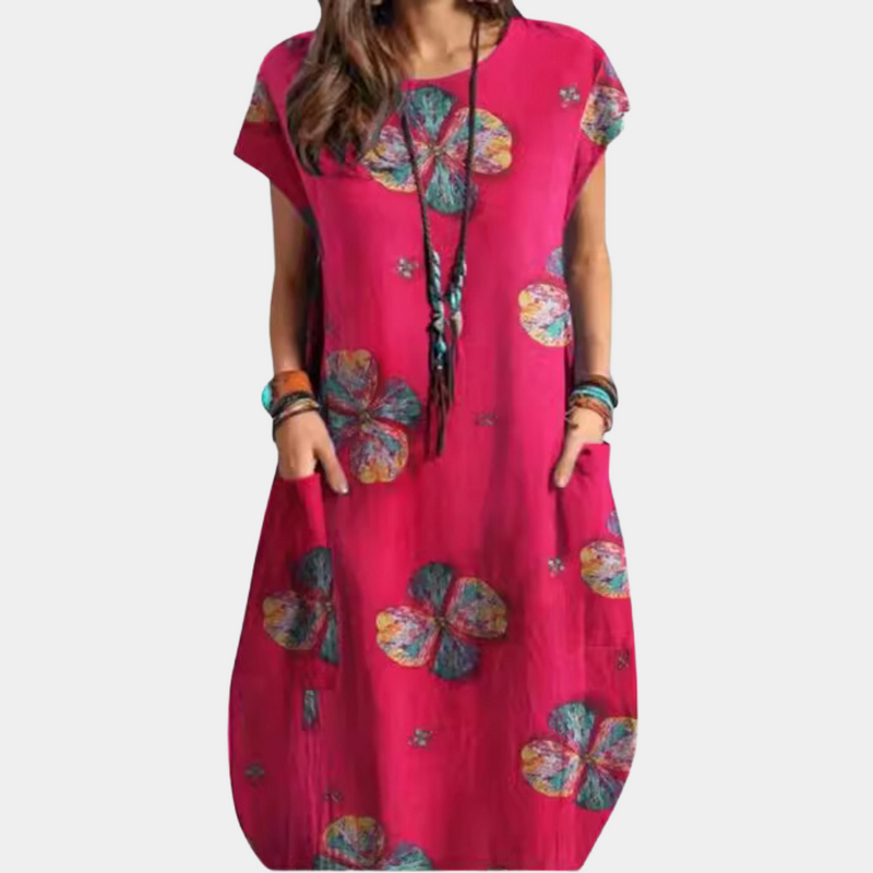 Elegantes Midi-Kleid für stilvolle Frühlingslooks