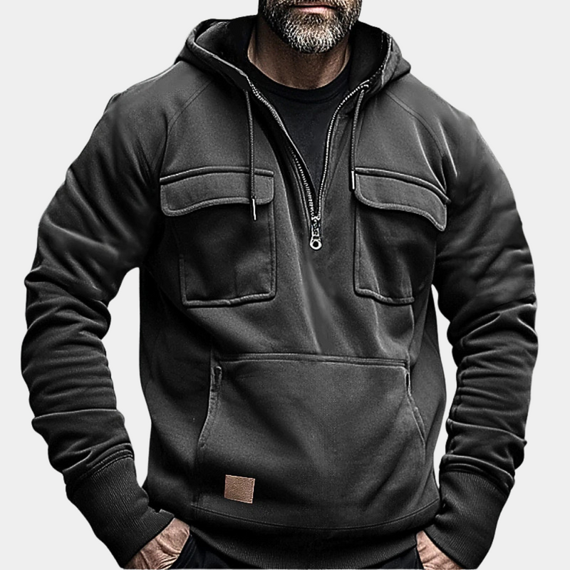 Eleganter und bequemer Winter-Kapuzenpullover für Männer