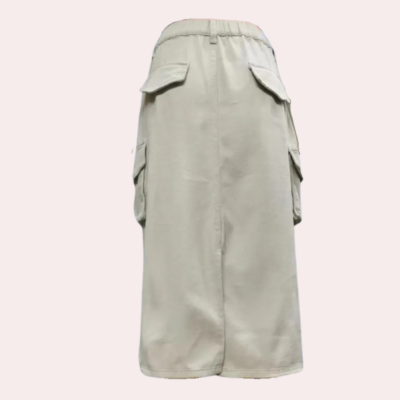 Elegante Cargo-Rock für Damen im Retro-Stil