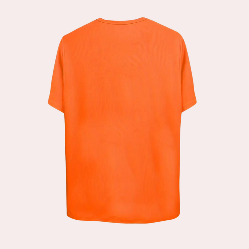 Einfarbiges Oranges T-Shirt