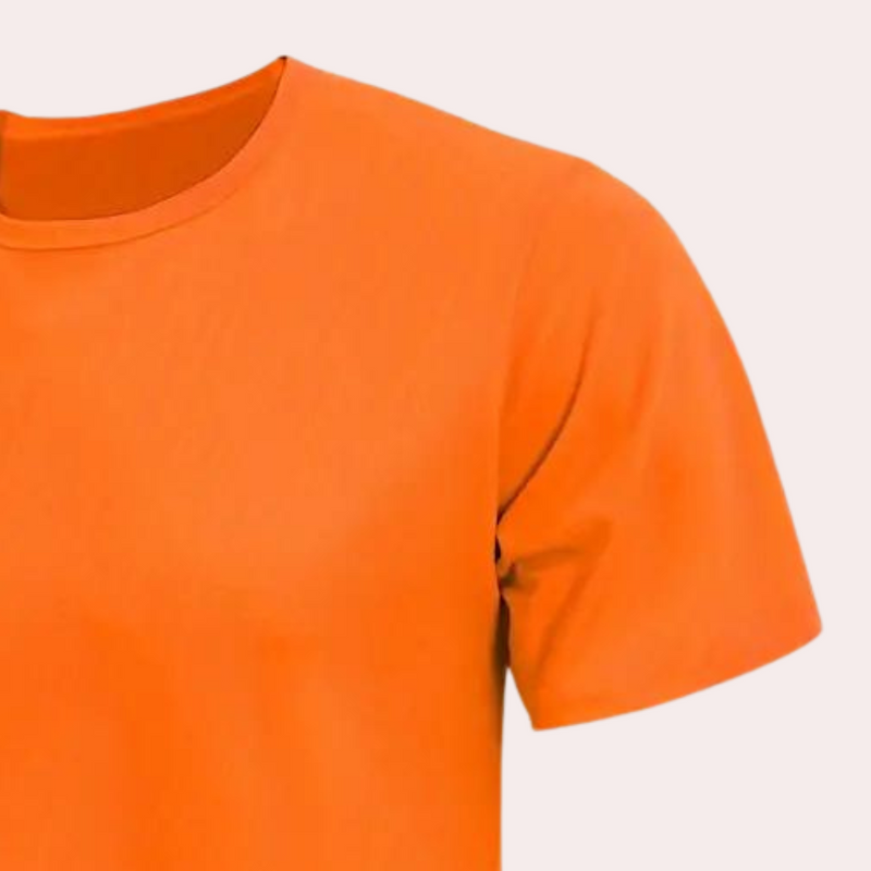 Einfarbiges Oranges T-Shirt