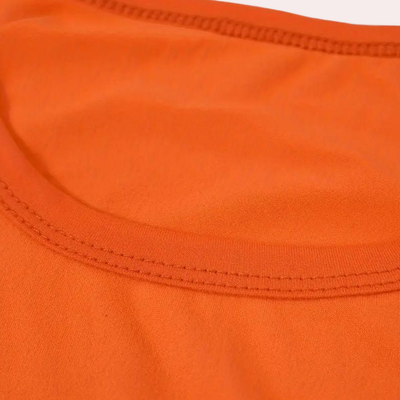 Einfarbiges Oranges T-Shirt