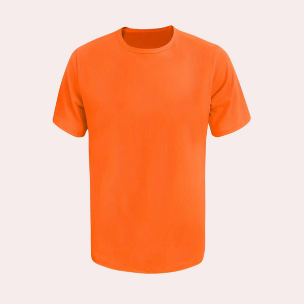 Einfarbiges Oranges T-Shirt
