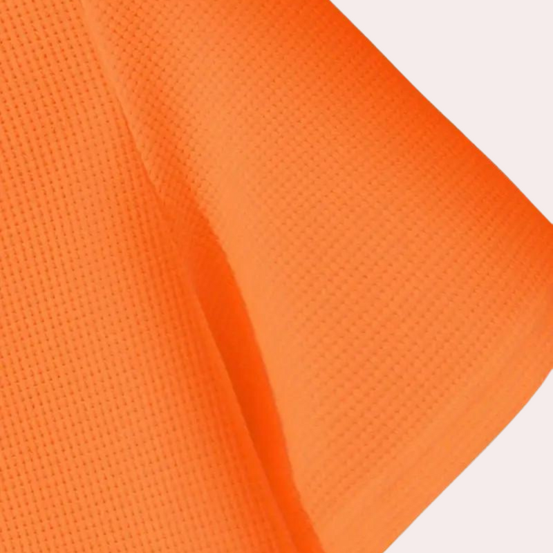 Herren T-Shirt in Orange mit V-Ausschnitt