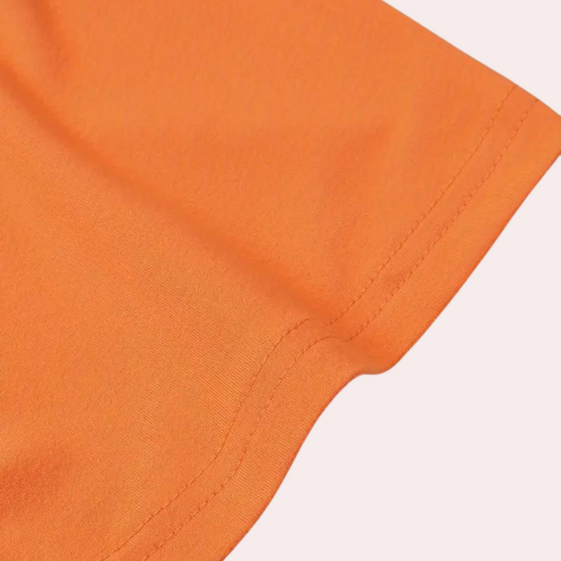 Herren T-Shirt mit kurzen Ärmeln in Orange