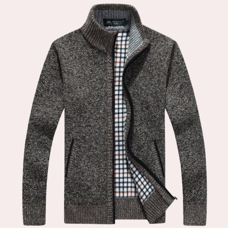 Bequemes, elegantes Herrenstrickweste