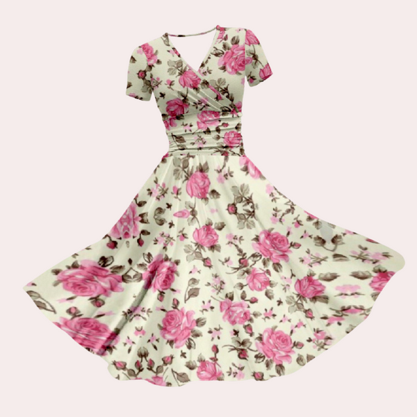Bunte Damenkleid