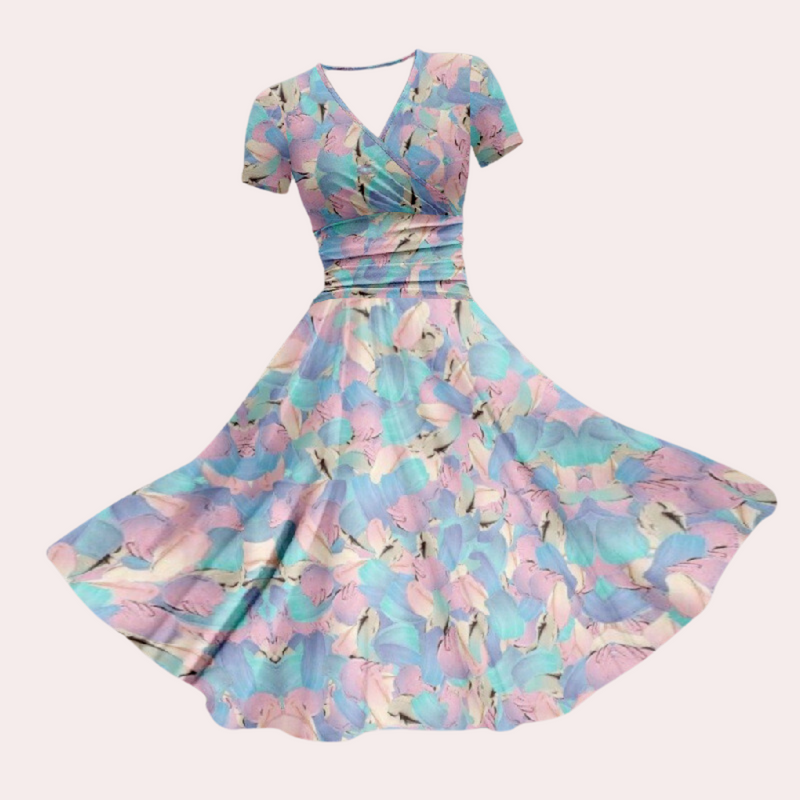 Bunte Damenkleid