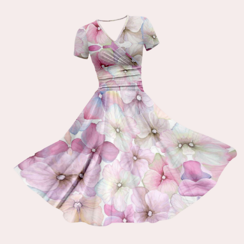 Bunte Damenkleid