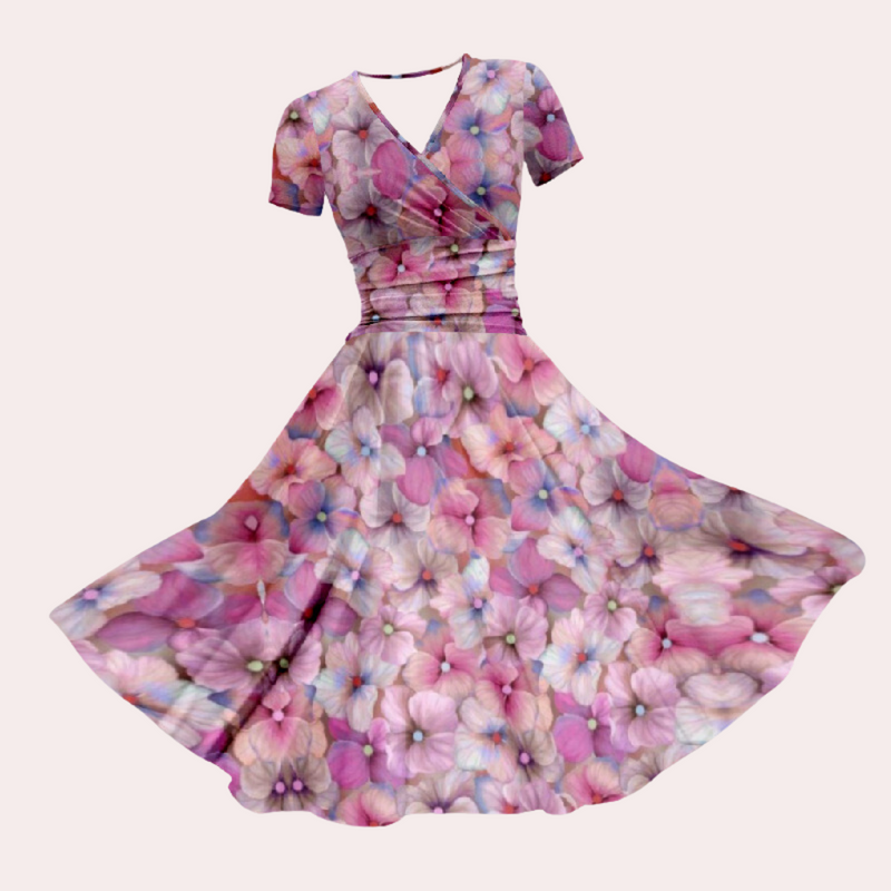 Bunte Damenkleid