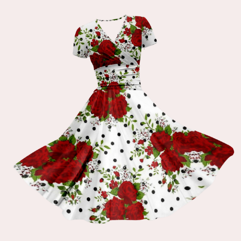 Bunte Damenkleid