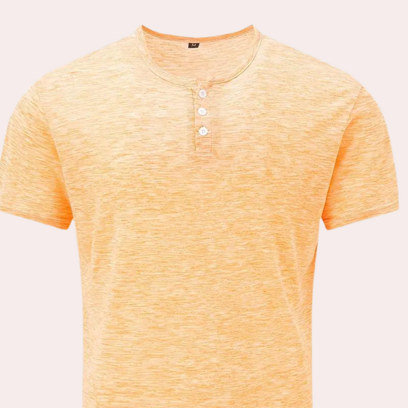 Herren T-Shirt mit Rundhalsausschnitt in Orange