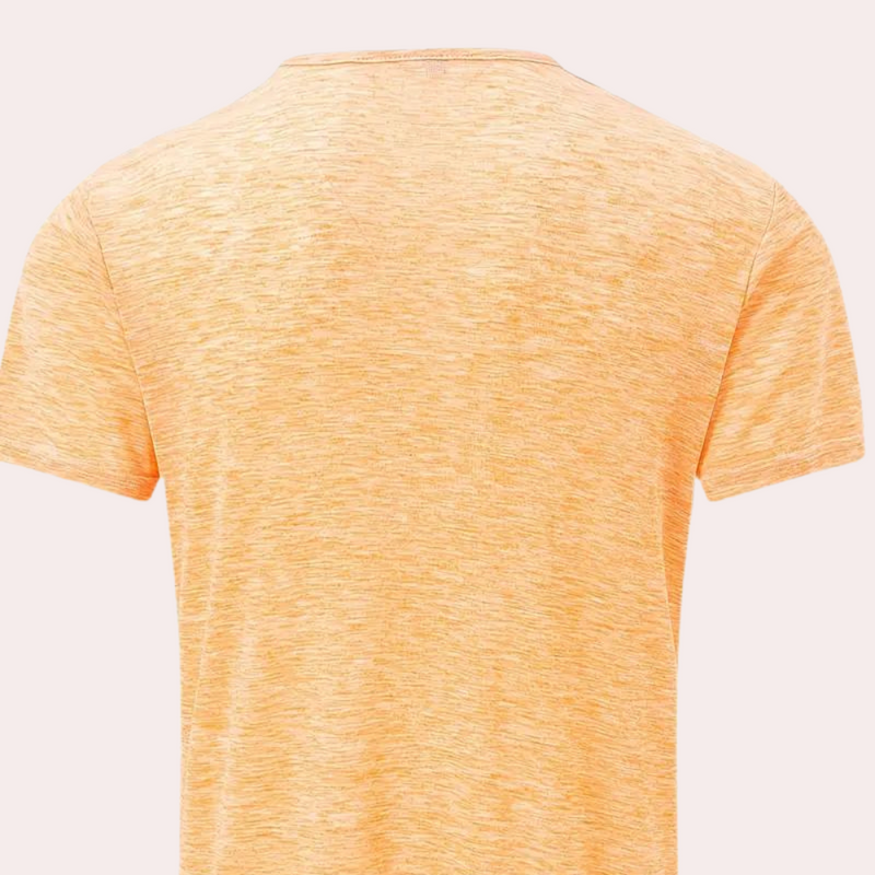 Herren T-Shirt mit Rundhalsausschnitt in Orange