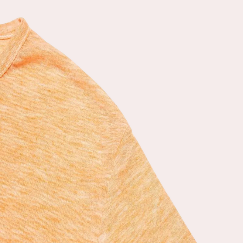 Herren T-Shirt mit Rundhalsausschnitt in Orange