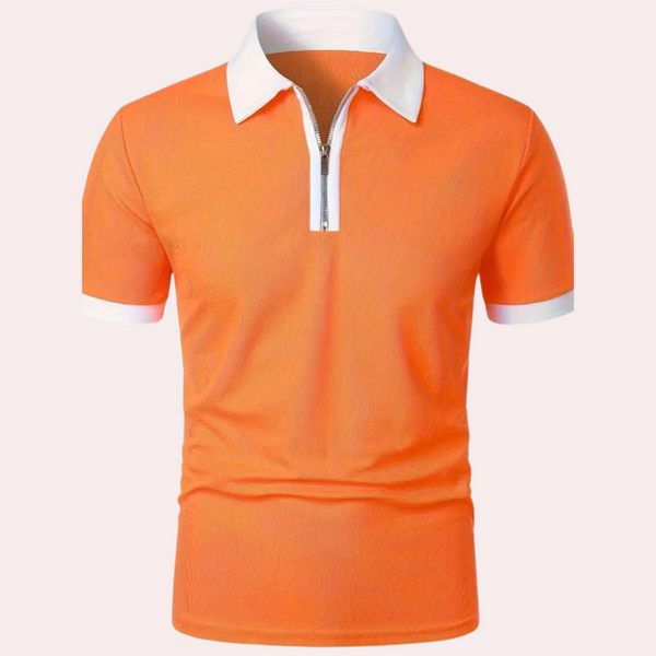 Klassisches orangenes Herren T-Shirt
