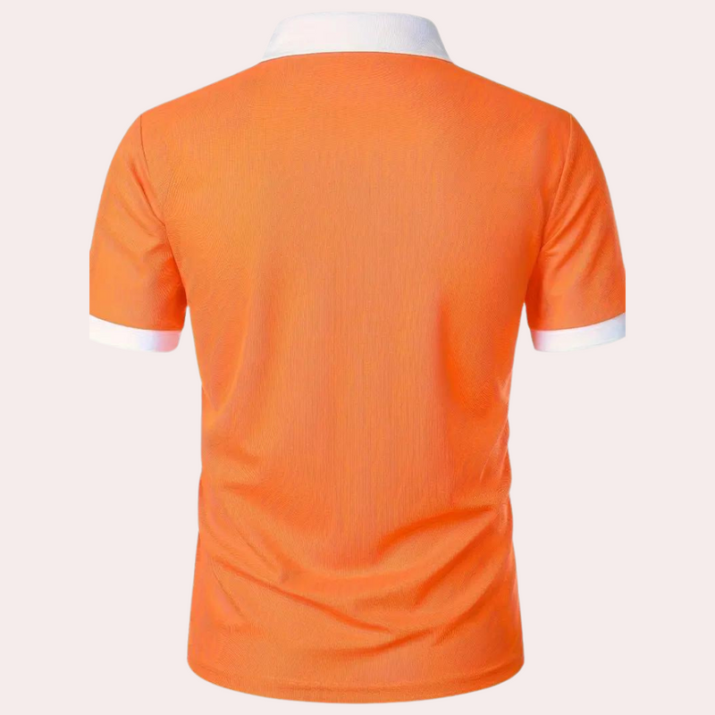 Klassisches orangenes Herren T-Shirt