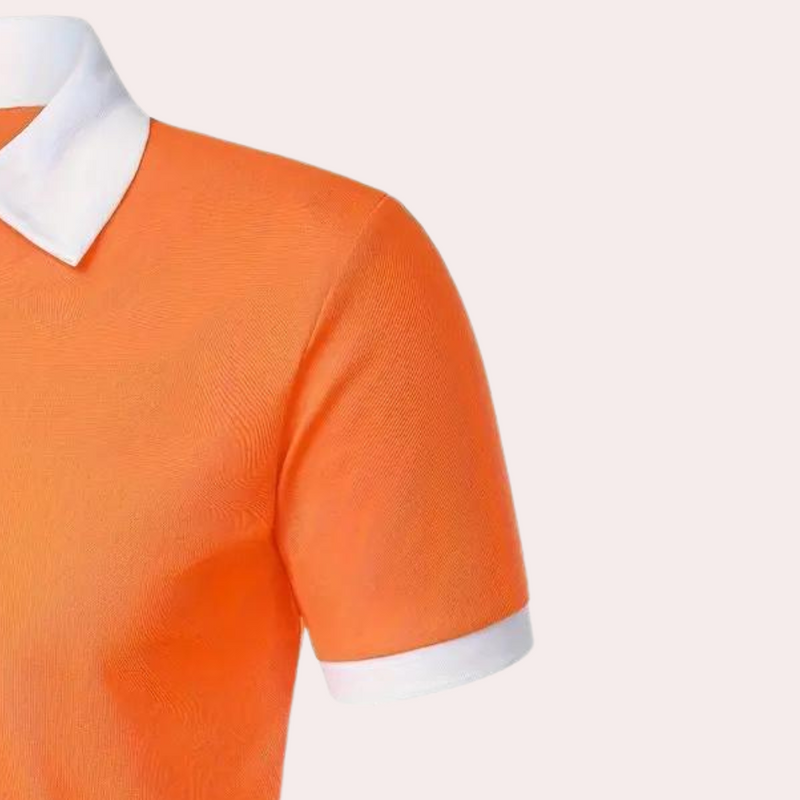 Klassisches orangenes Herren T-Shirt