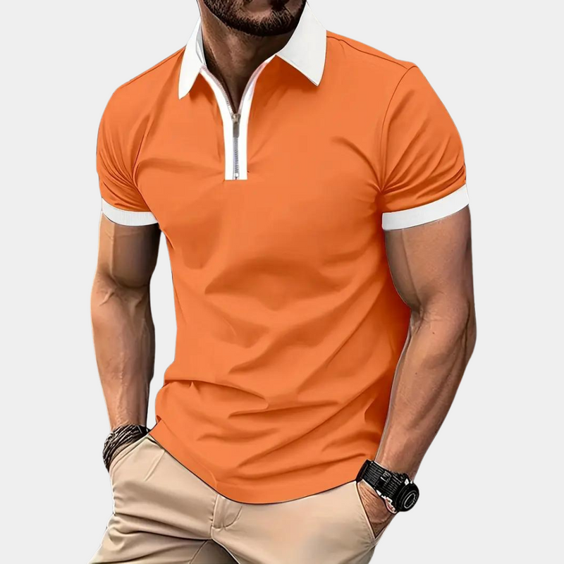 Klassisches orangenes Herren T-Shirt