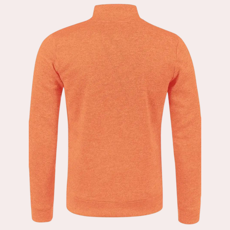 Warmes orangenes Herren-Jacke